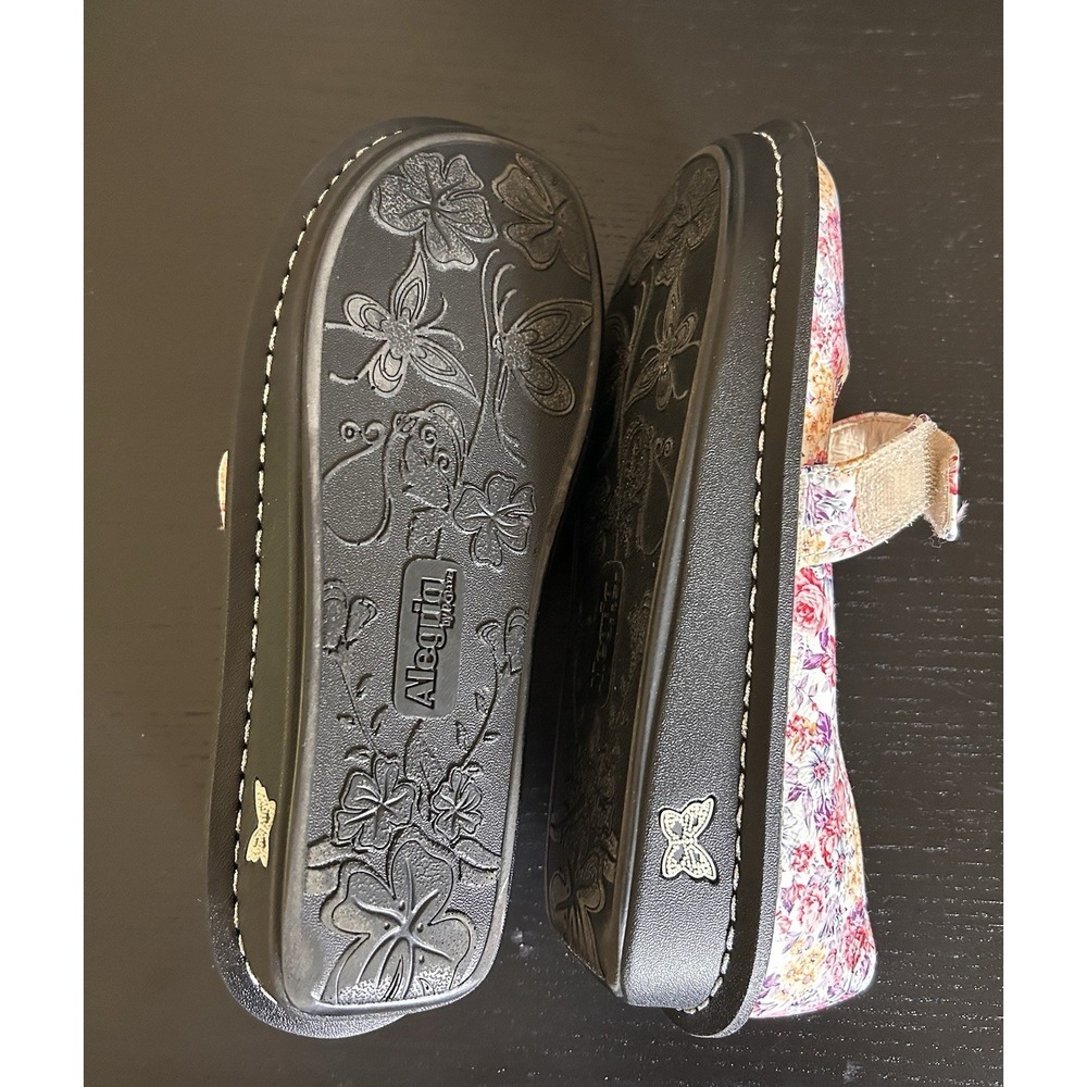 Alegria Floral Mary Jane Size 36 Nursing Shoes Comfort Leather US Women's 6 - Picture 2 of 6
